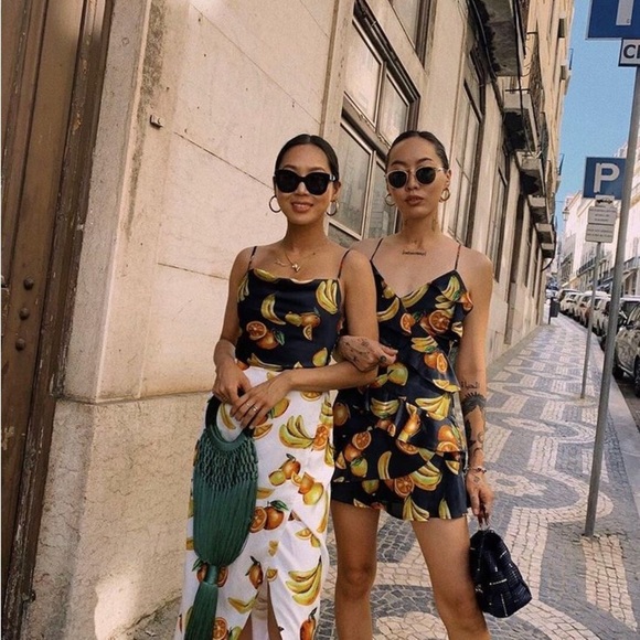 Song of Style x Revolve Vibrant Fruit Print Dress Size XS - Picture 14 of 14